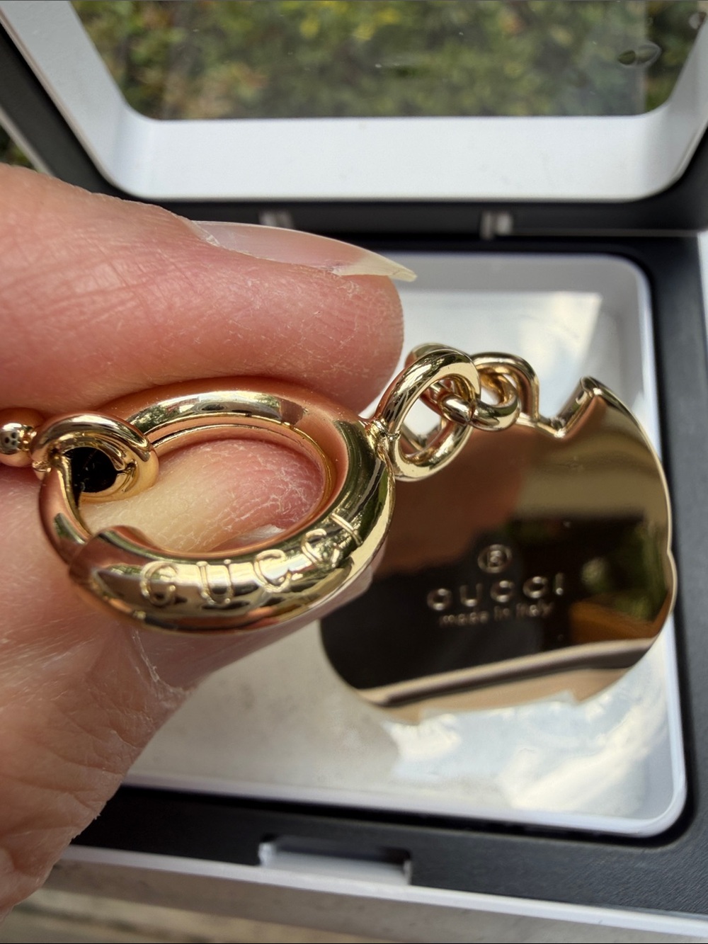 Gucci Enamel Owl CHARM ONLY in White, Lime Green & Sky Blue. Keychain EUC - Picture 5 of 16